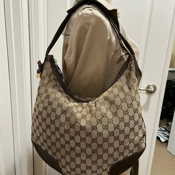 GUCCI CANVAS MONOGRAM HOBO - Picture 16 of 16